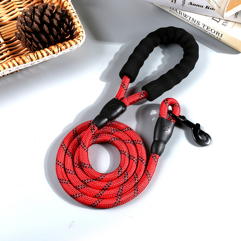 Reflective Nylon Round Rope Dog Leash - Image 2