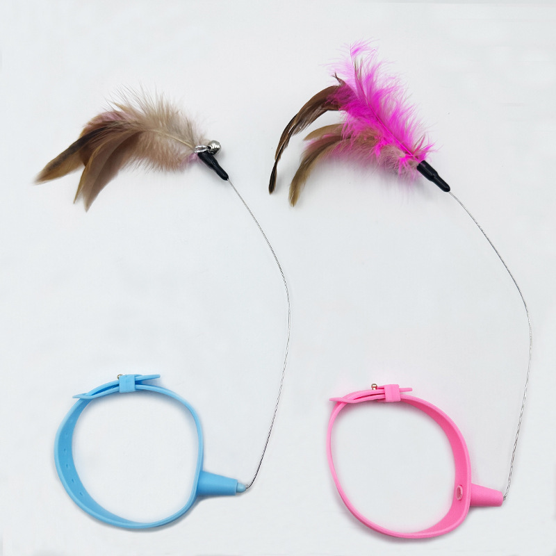 Collar Cat Self-happiness Relief Cat Toy Suit Collar Feather Bell Cat Toy - Image 2