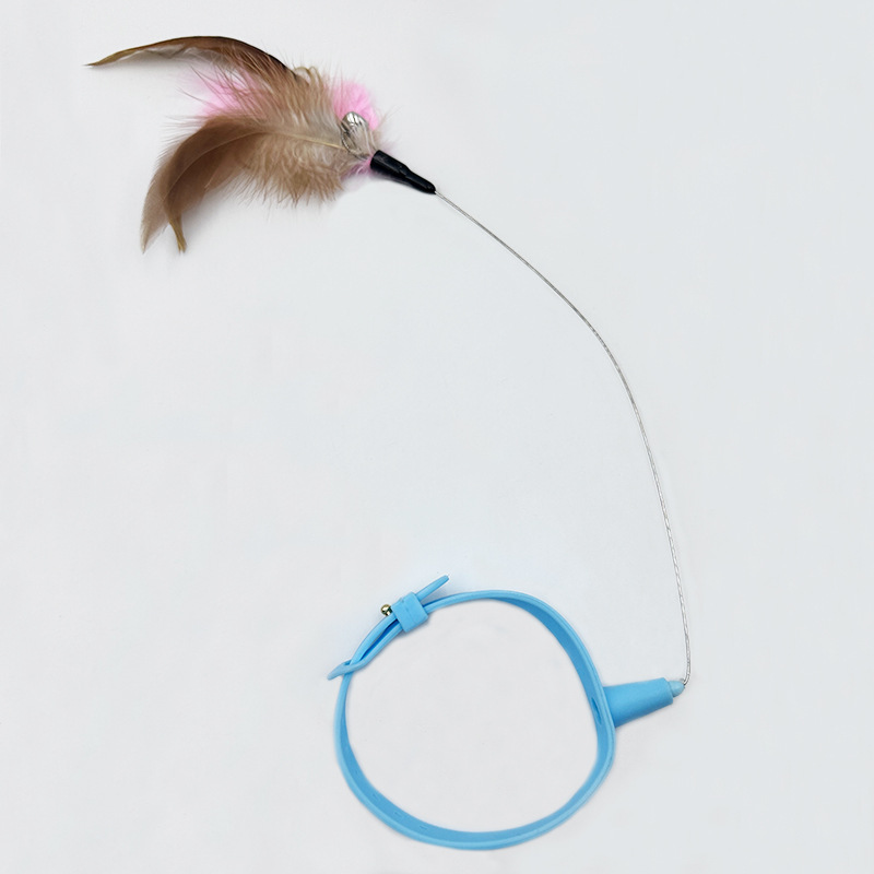Collar Cat Self-happiness Relief Cat Toy Suit Collar Feather Bell Cat Toy - Image 7
