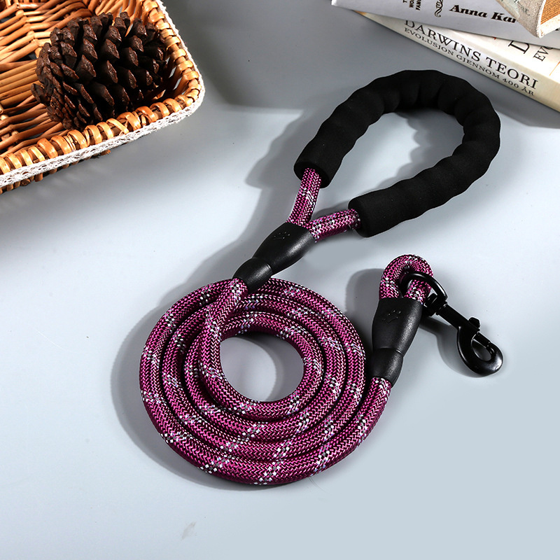 Reflective Nylon Round Rope Dog Leash - Image 3