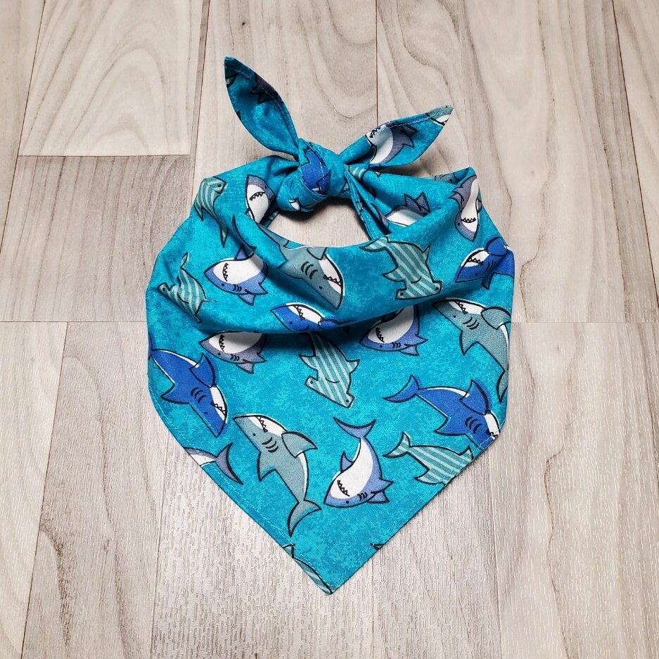 Swimming Sharks Dog Bandana