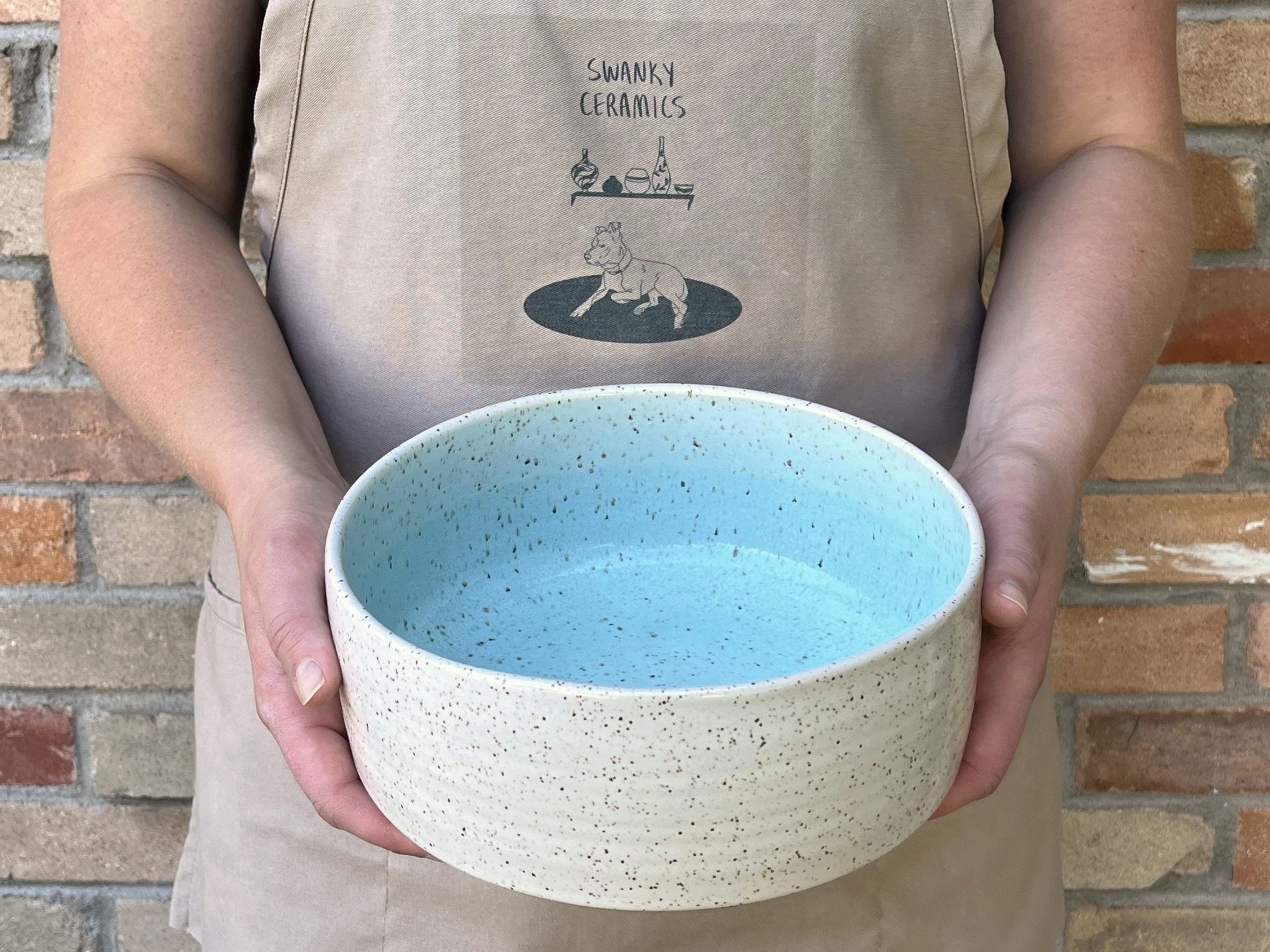 Food or Water Handmade Ceramic Dog Bowl | Pottery | Dog Feeder - Image 4