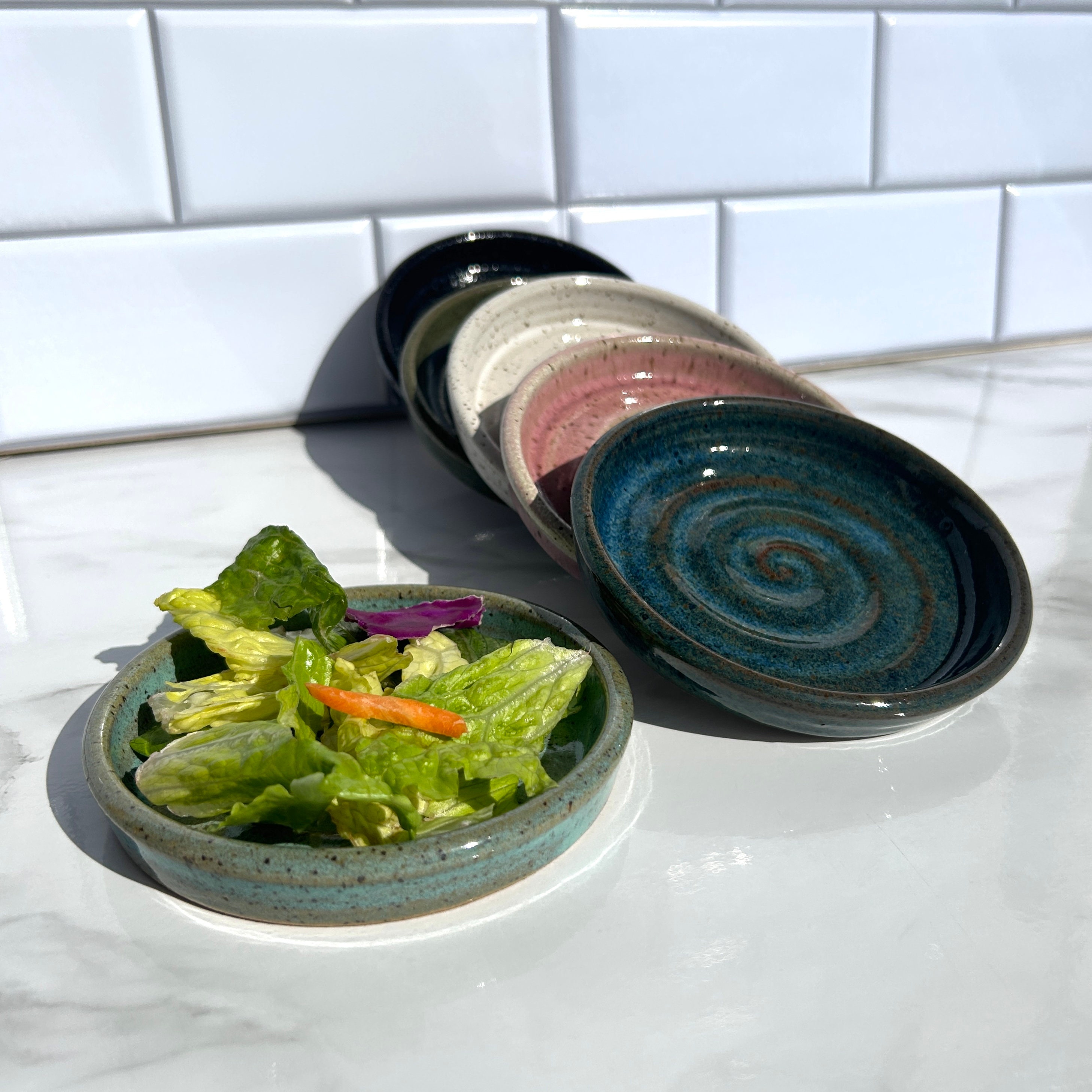Handmade Ceramic Reptile Bowl: Shallow Lizard Dish, Food & Water - Image 3