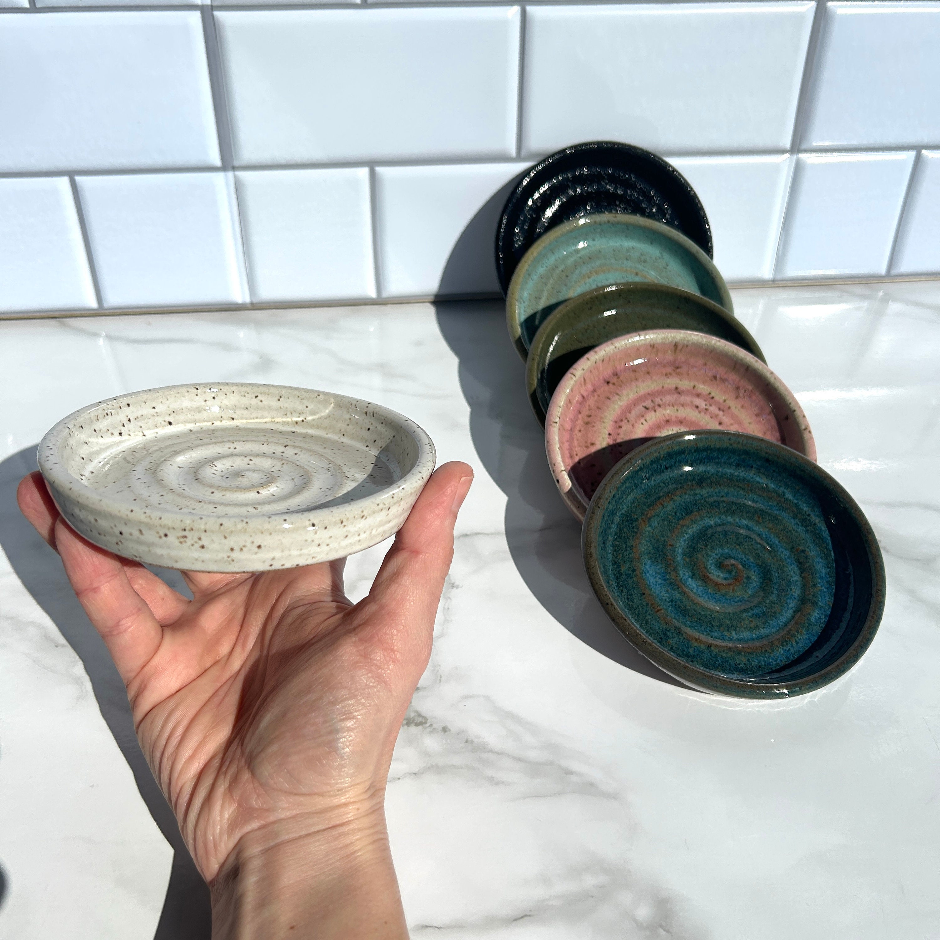 Handmade Ceramic Reptile Bowl: Shallow Lizard Dish, Food & Water - Image 2