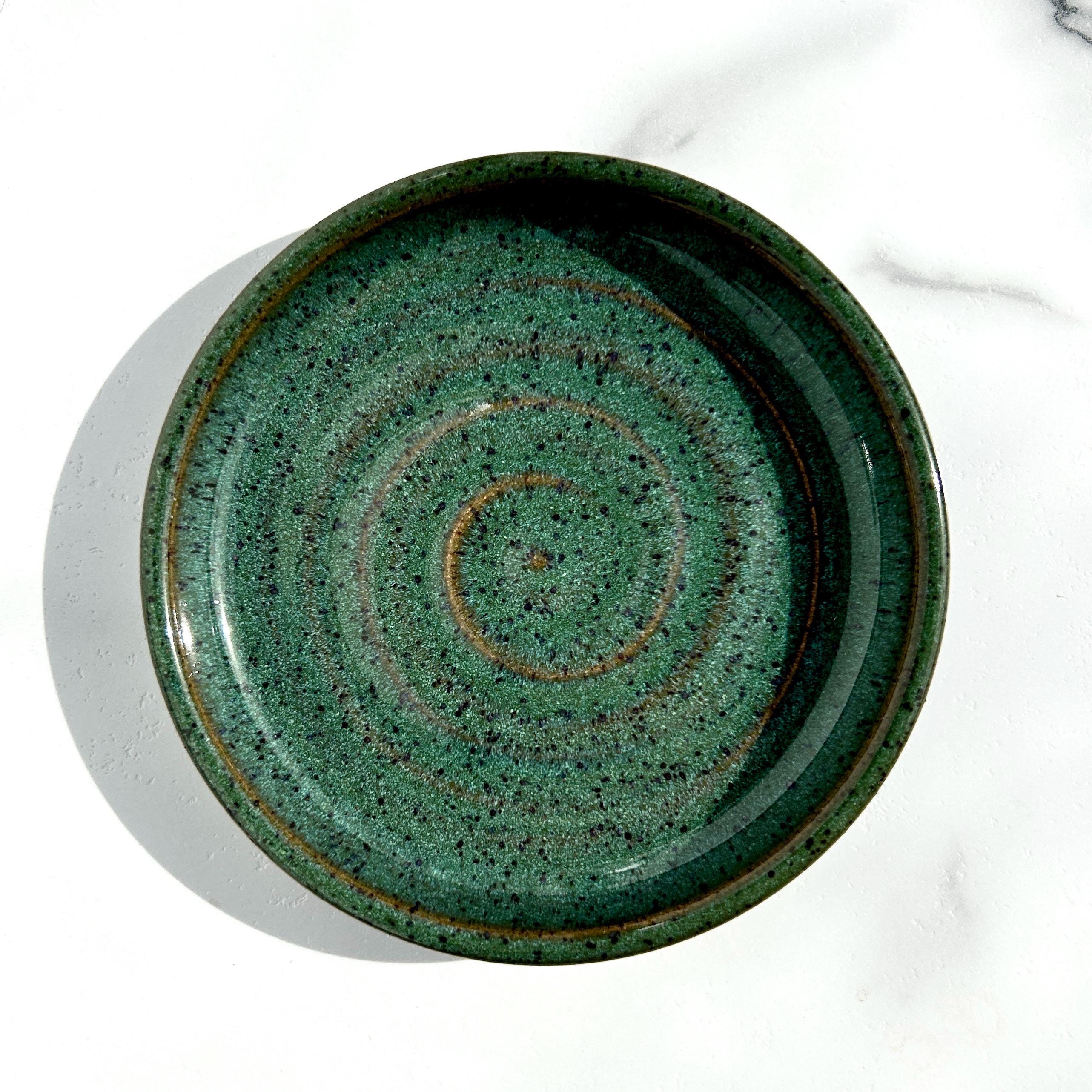 Handmade Ceramic Shallow Bowl: Cat, Kitten, Puppy Food Dish - Large - Image 3