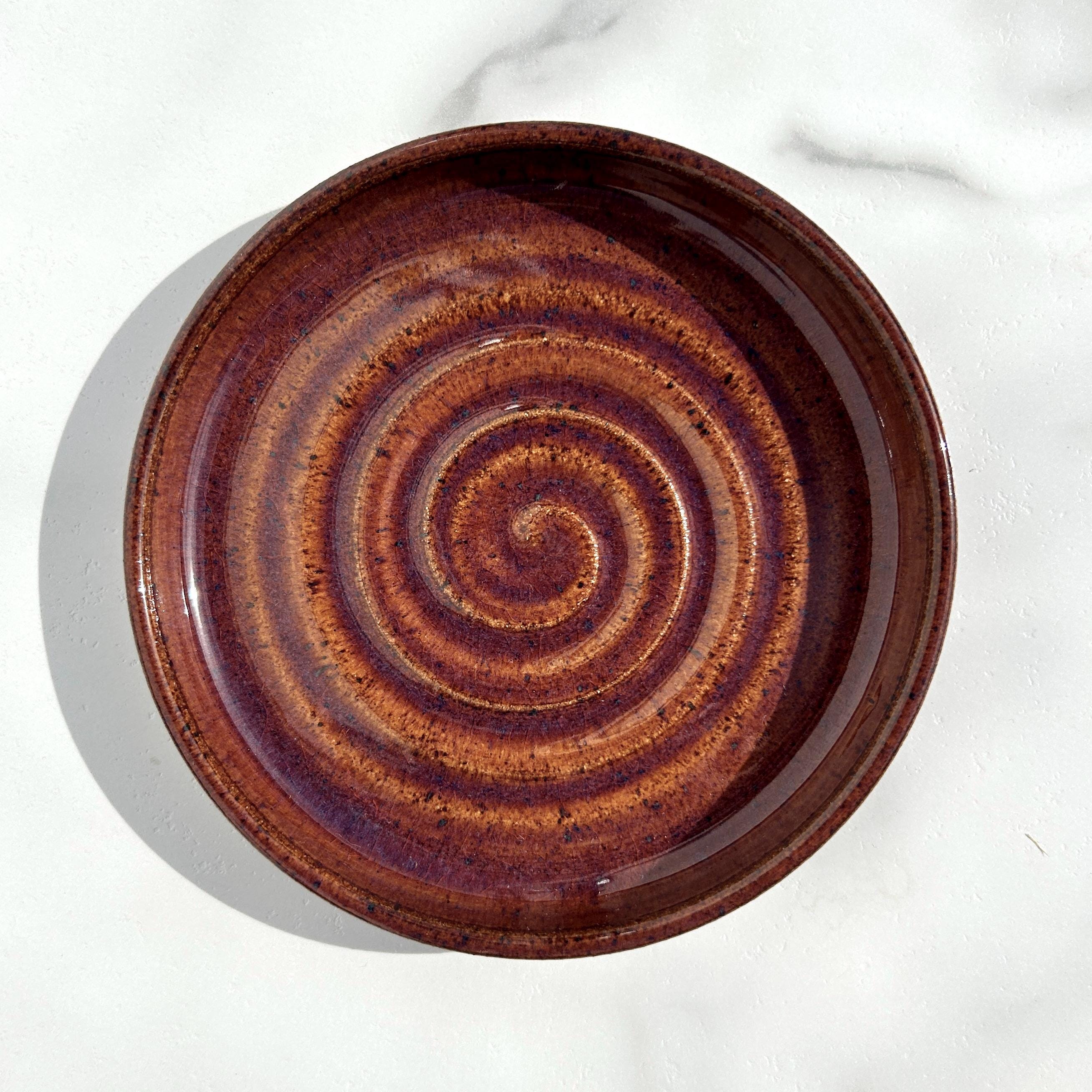 Handmade Ceramic Shallow Bowl: Cat, Kitten, Puppy Food Dish - Large - Image 5