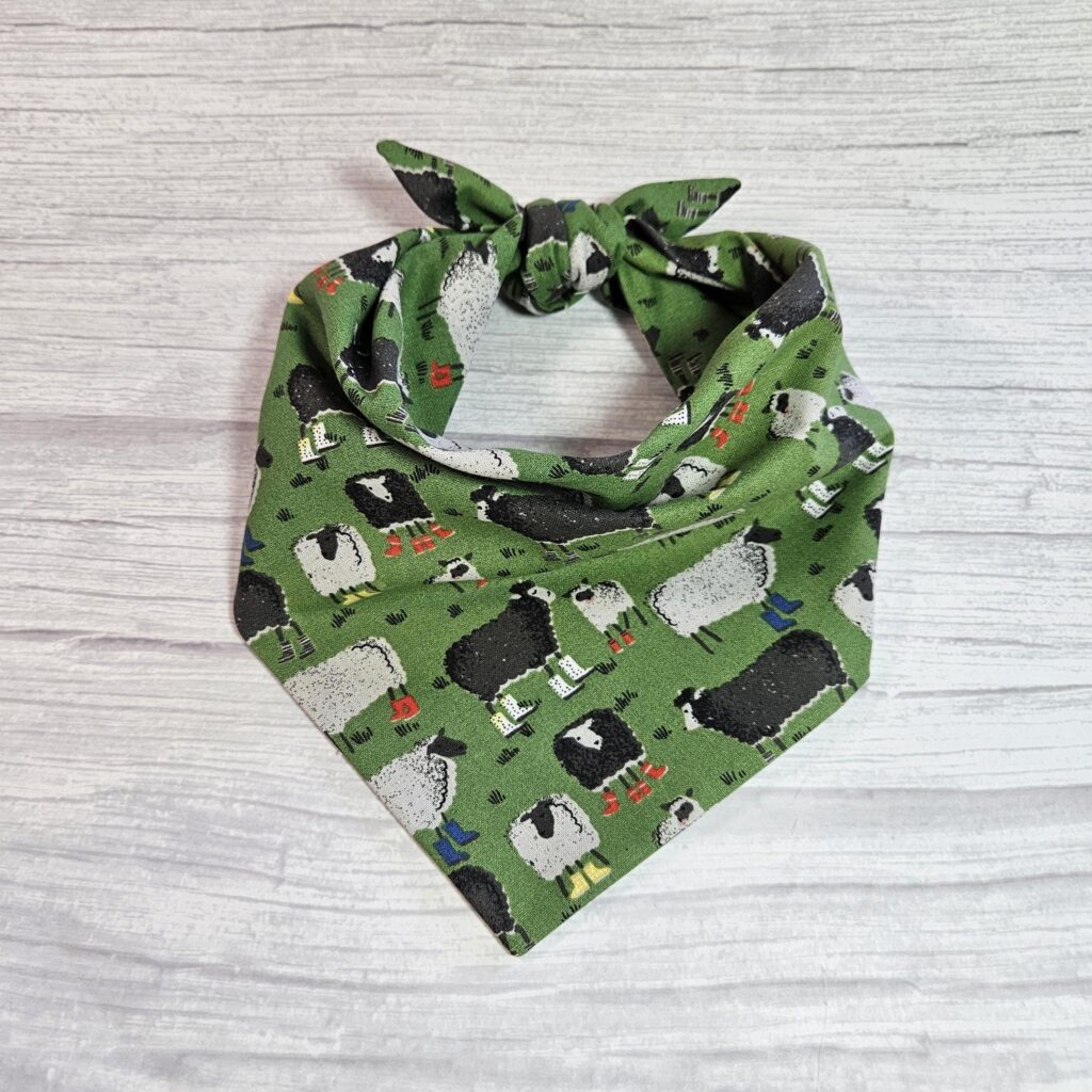 Sheep in Boots Bandana Tie-On Dog Scarf