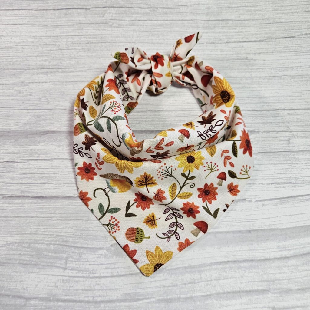 Autumn Bloom Pup Bandana