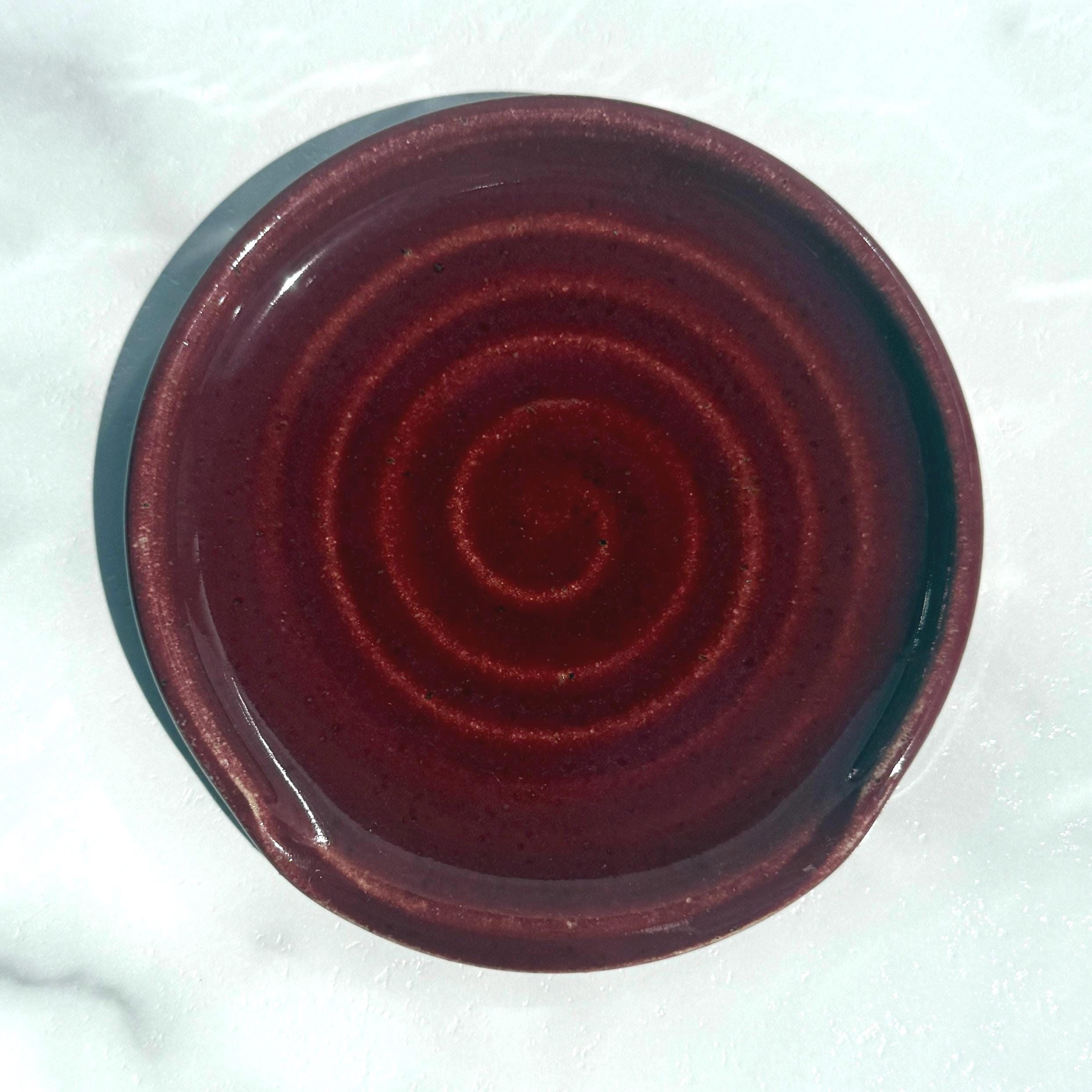 Handmade Ceramic Speckled Spoon Rest - Image 8