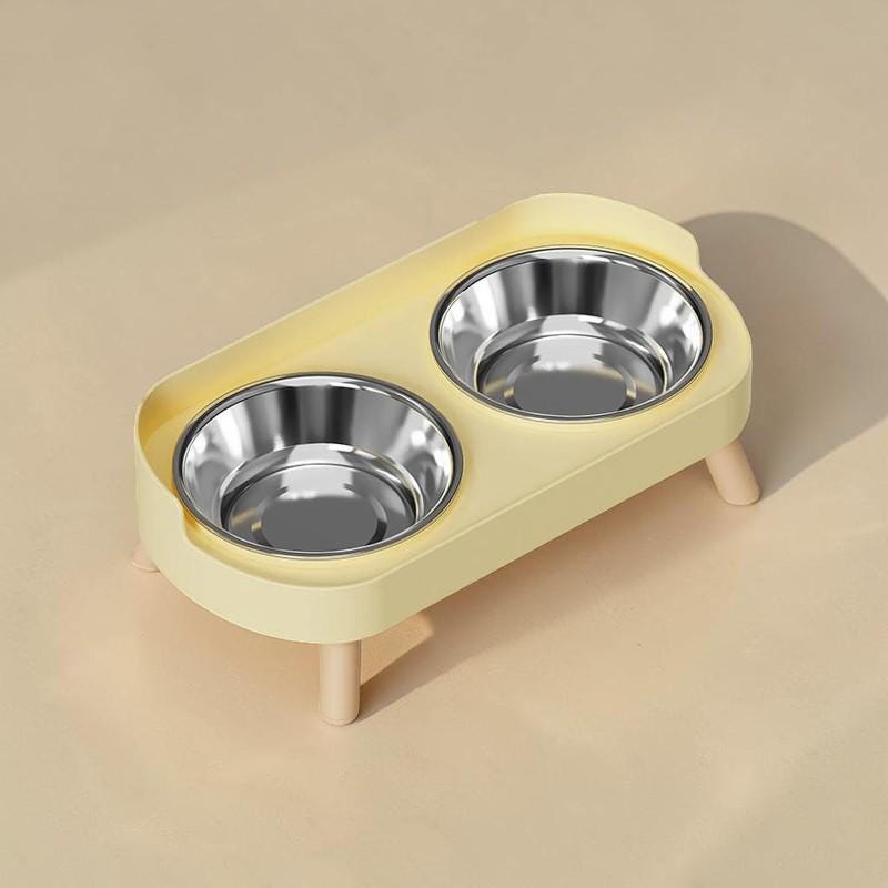 Elevated Pet Bowl Set – Stainless Steel Double Dog & Cat Feeder – Raised Neck Support Feeding Station - Image 7
