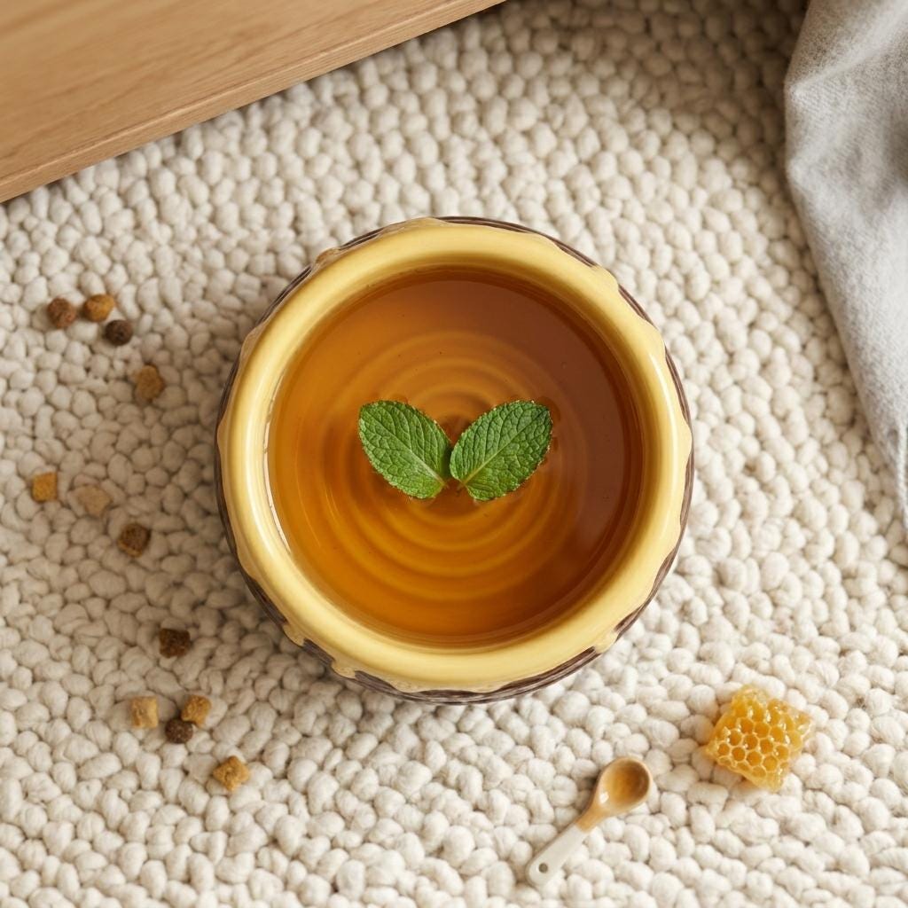 Bee Hive Ceramic Cat Bowl, Elevated Pet Feeder, Whisker Friendly Dish - Image 6